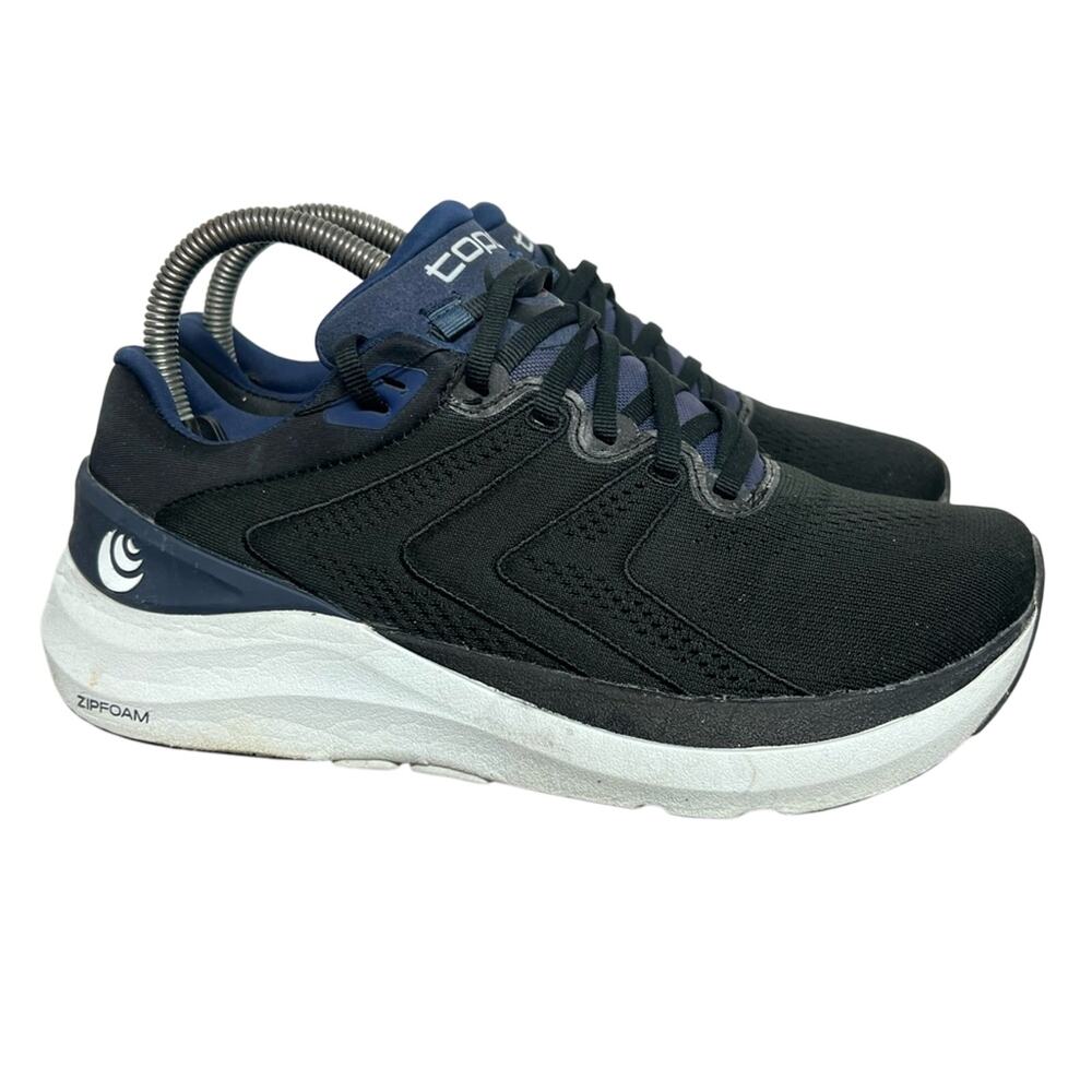 ZIPFOAM Women's Black & Navy Athletic Walking Shoes - Picture 5 of 9